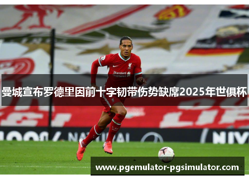 曼城宣布罗德里因前十字韧带伤势缺席2025年世俱杯 曼城宣布罗德里因前十字韧带伤势缺席2025年世俱杯